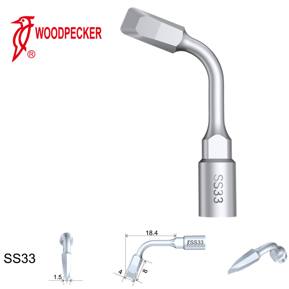 Woodpecker Dental Perio Bone Surgery Tips SS33 for Surgic Smart  & Satelec Perio