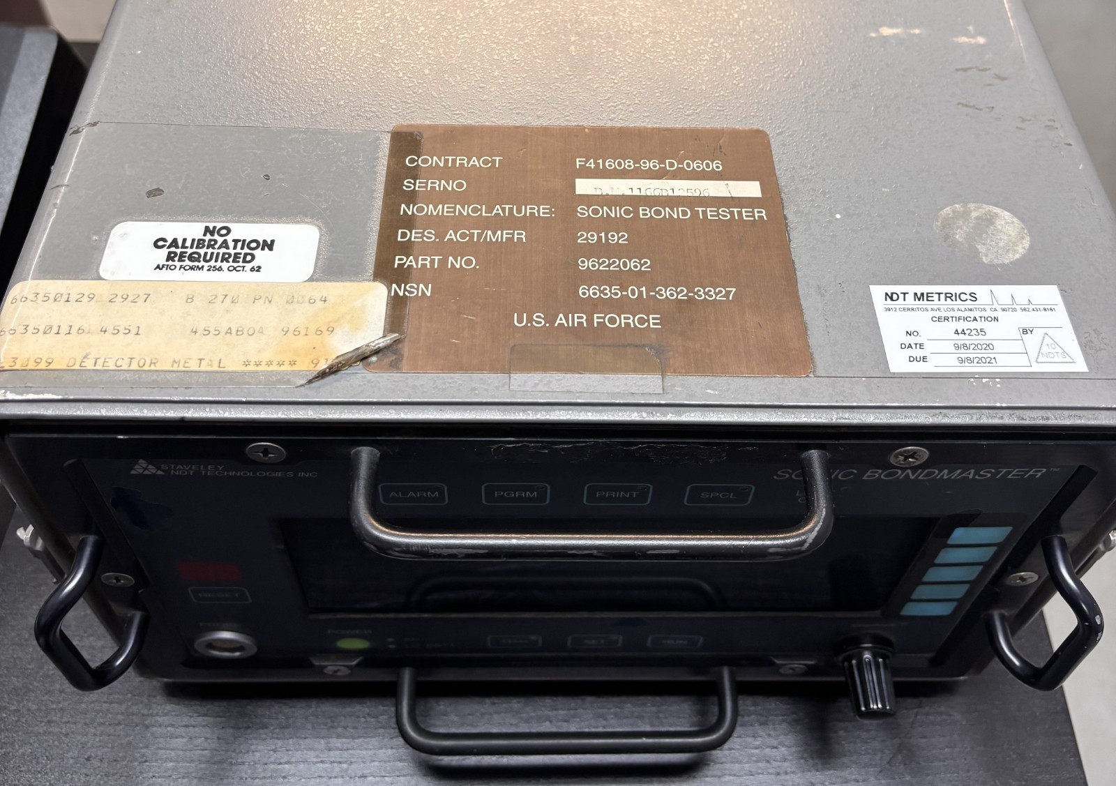 Staveley NDT Technologies Sonic Bondmaster Part NO. 9622062