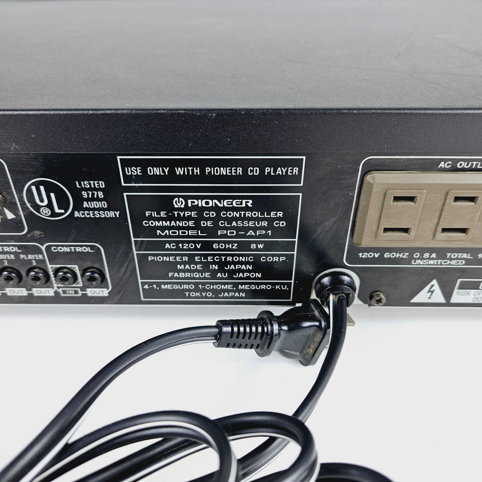 Pioneer PD-AP1 Compact Disc File System CD Controller w/ Remote Tested & Working