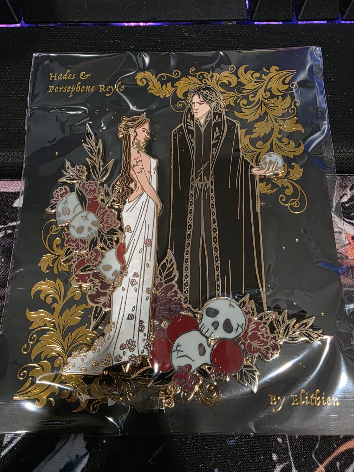 Elithien Hades & Persephone Reylo Fantasy Enamel Pin
