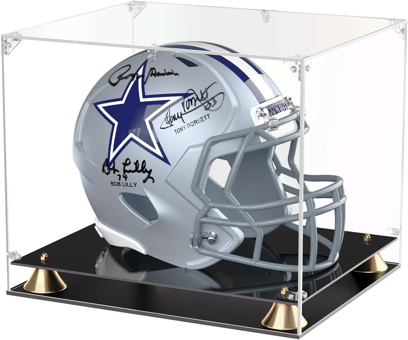 Football Helmet Display Case, Full Size Clear Acrylic Case Display