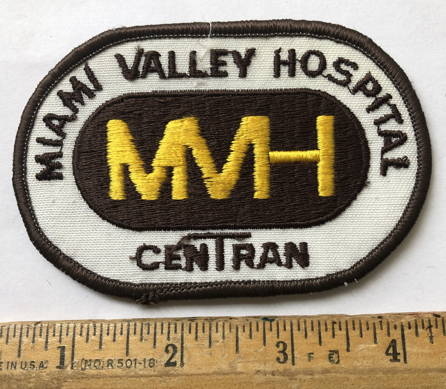Vintage MVH Miami Valley Hospital Centran Patch Dayton Ohio