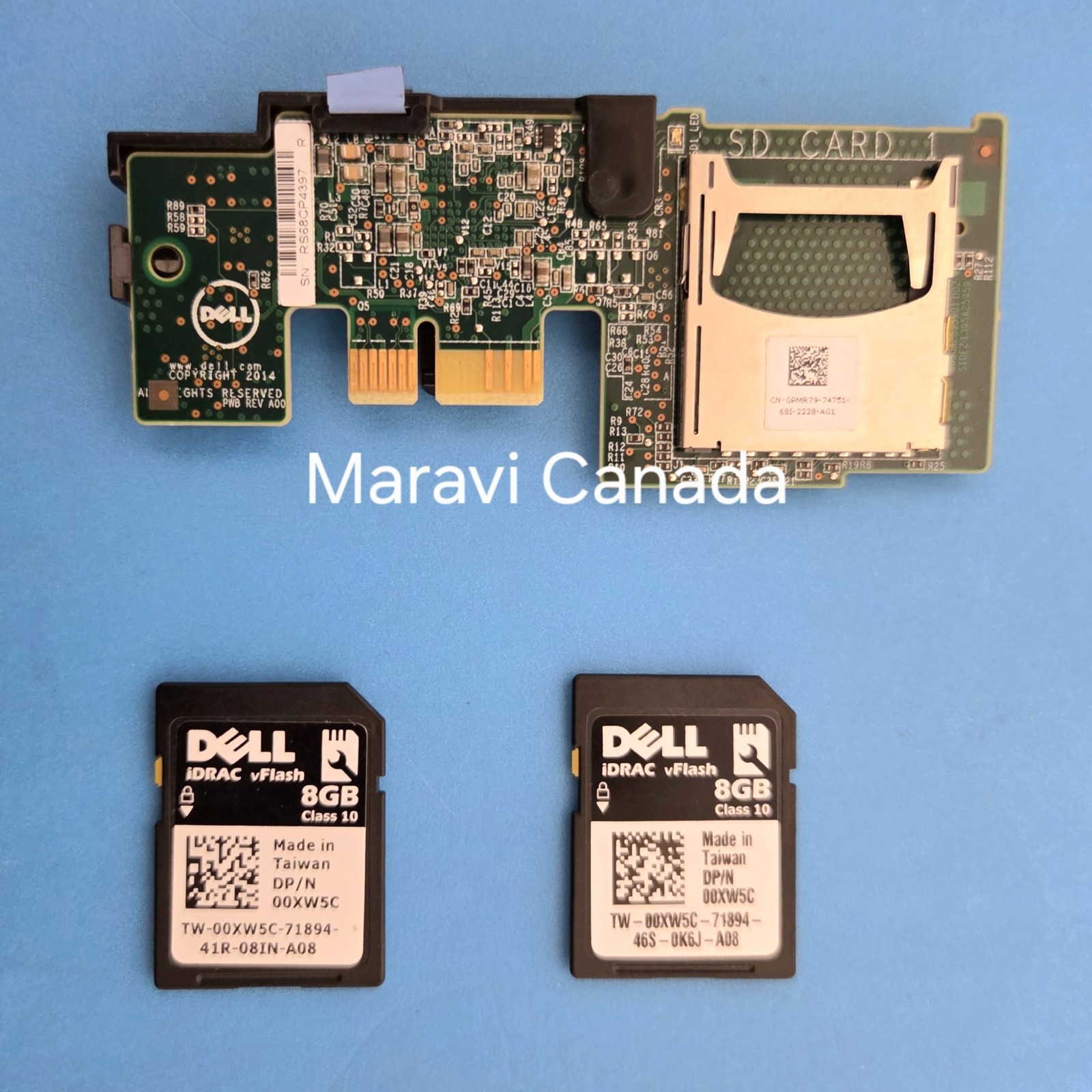 Dell Dual SD Card Reader PMR79 for R330 R430 R530 R630 R730 R830 w/ 2x 8GB