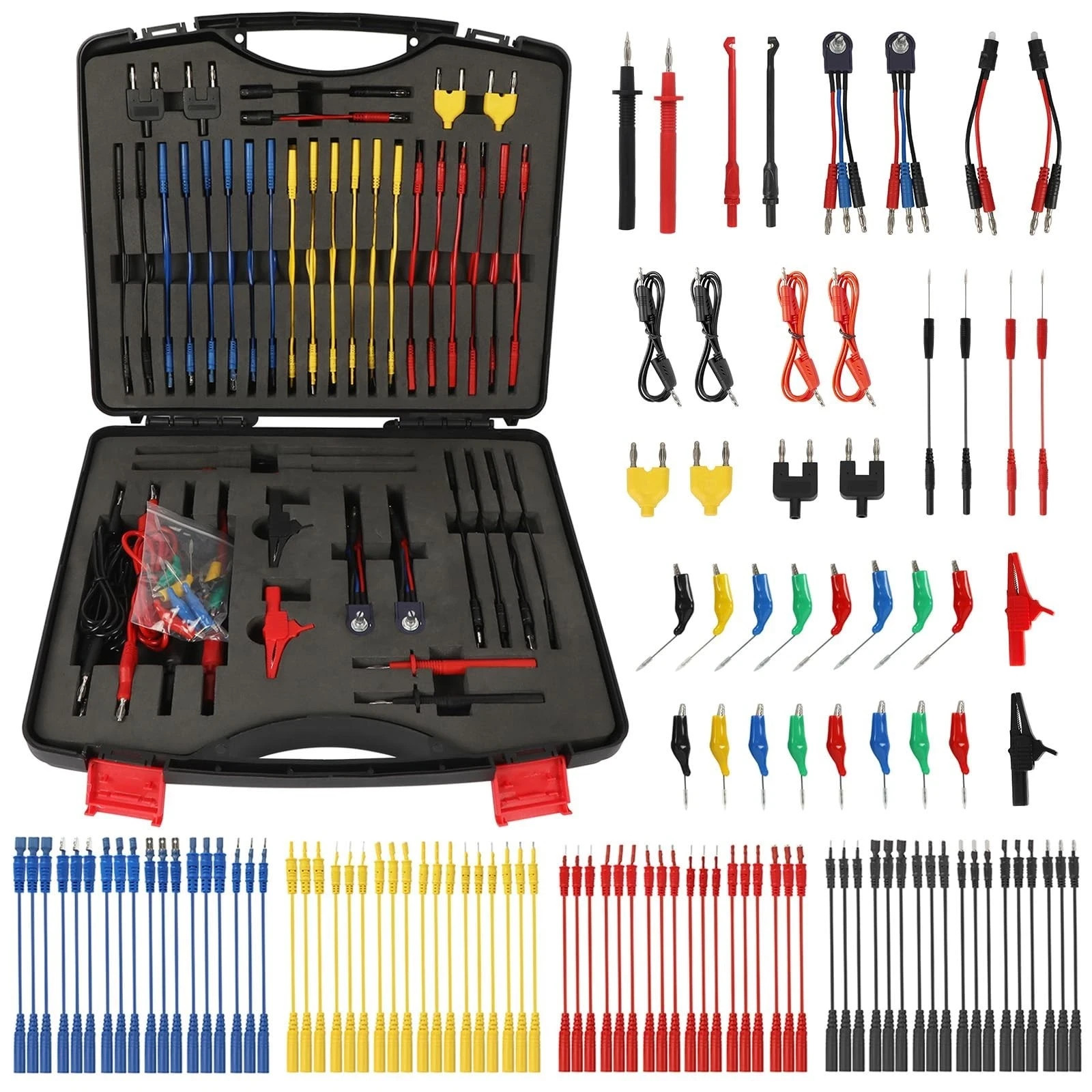 110 Pcs Automotive Circuit Test Lead Kit, Multimeter Test Leads Kit... Fast Ship