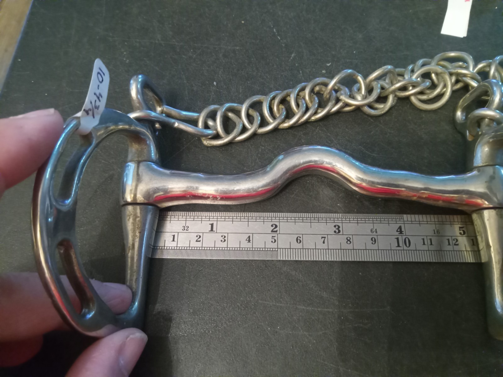 Used kimberwick ported mouth bit 5 in