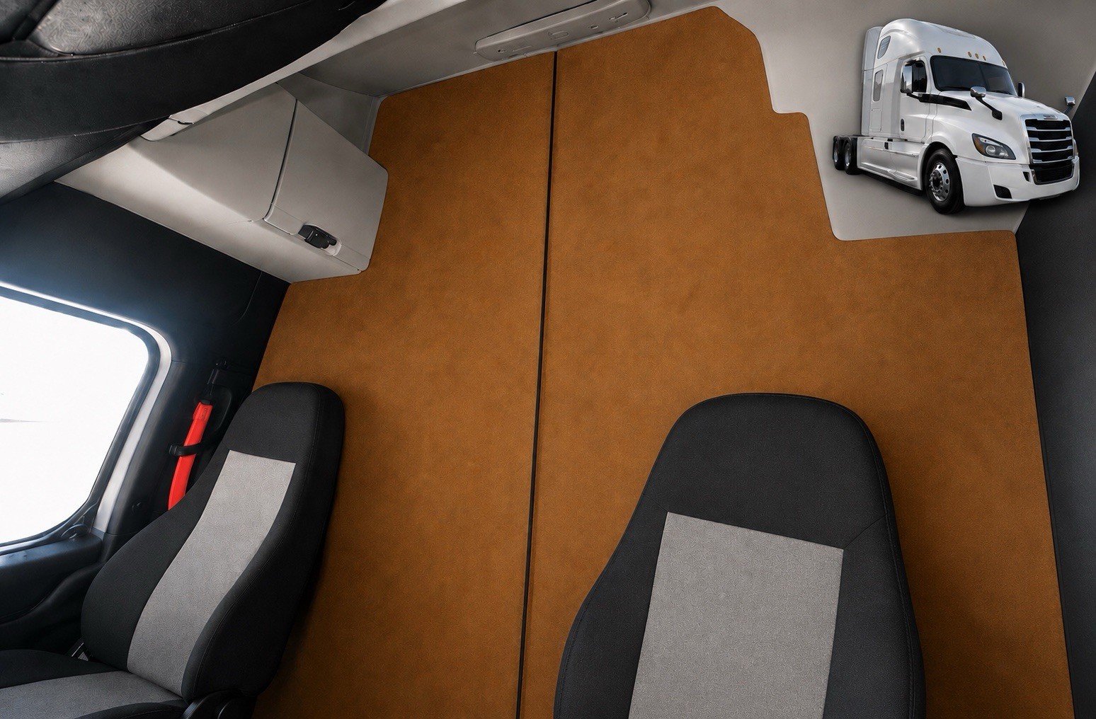 Privacy Curtains fits Freightliner Cascadia 2019-2027     Budget Friendly