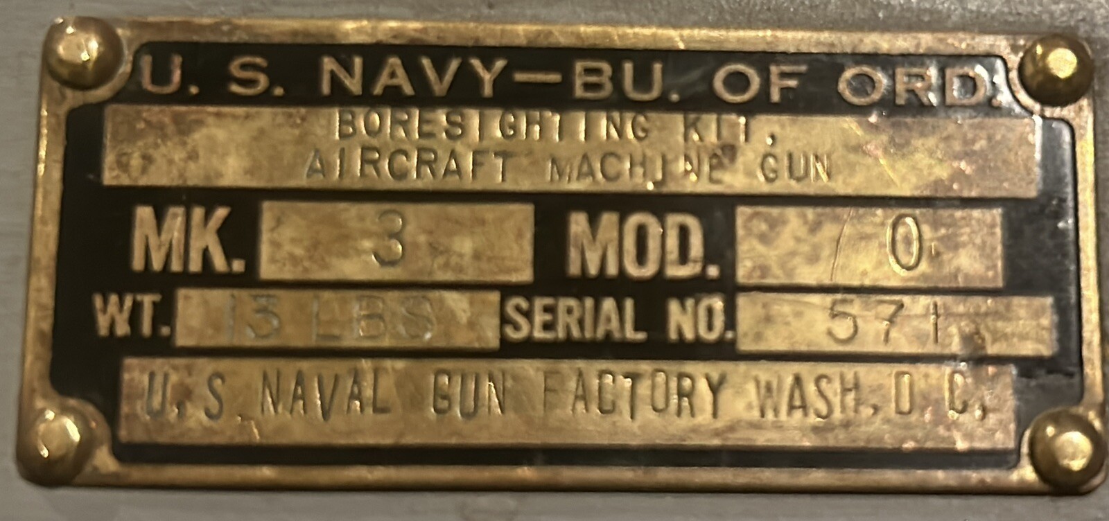 GREAT! 1950’s U.S. NAVY Aircraft Bore Sighting Kit Mark 3 Mod 0