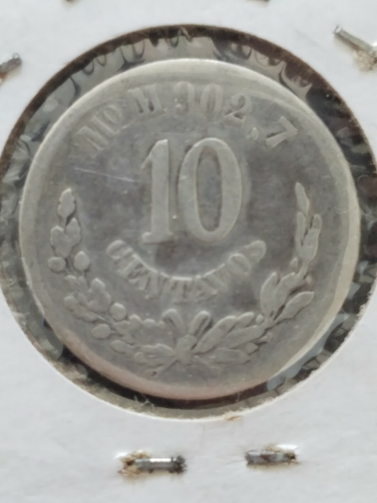 Error Mexico; Silver 10 Centavos 1886-Mo M Mexico City Doubled, DD