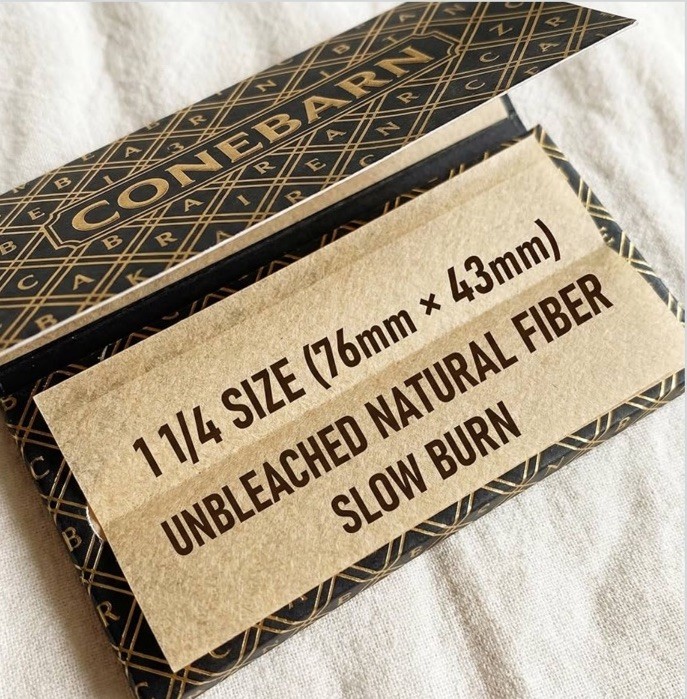 Conebarn Combo 200 Unbleached Hemp Rolling Papers & 200 Filter Tips