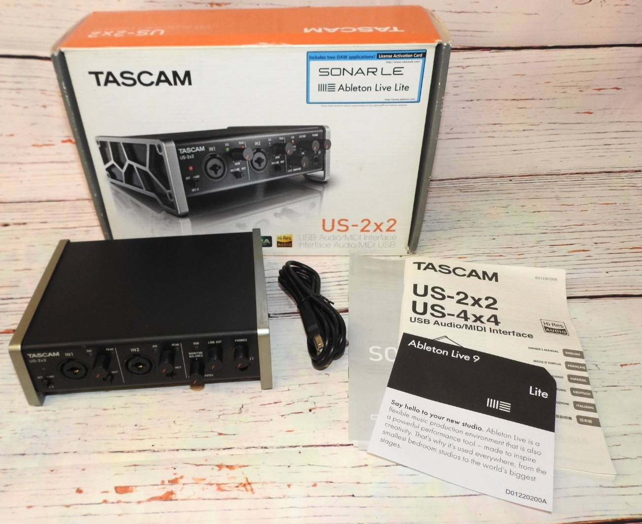 Tascam US-2x2 USB Audio Midi Interface