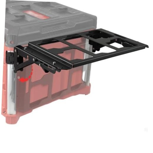 Folding Side Storage Mount Compatible with Milwaukee PACKOUT Tool Box Aluminum