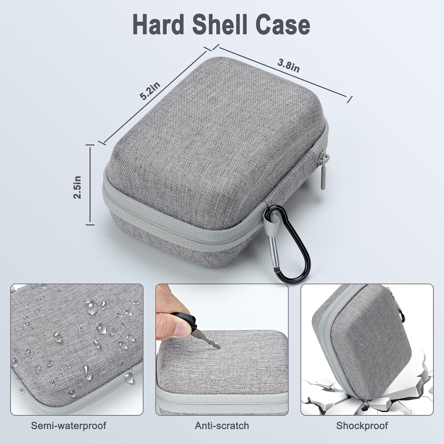 NEW Hard Travel Case for Carson MicroBrite Plus 60X-120X LED Pocket Microscope