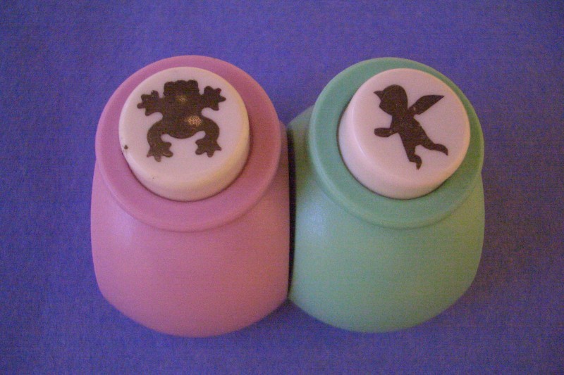 New ~ Frog n Little Angel ~ Scrapbook Paper Craft Punch