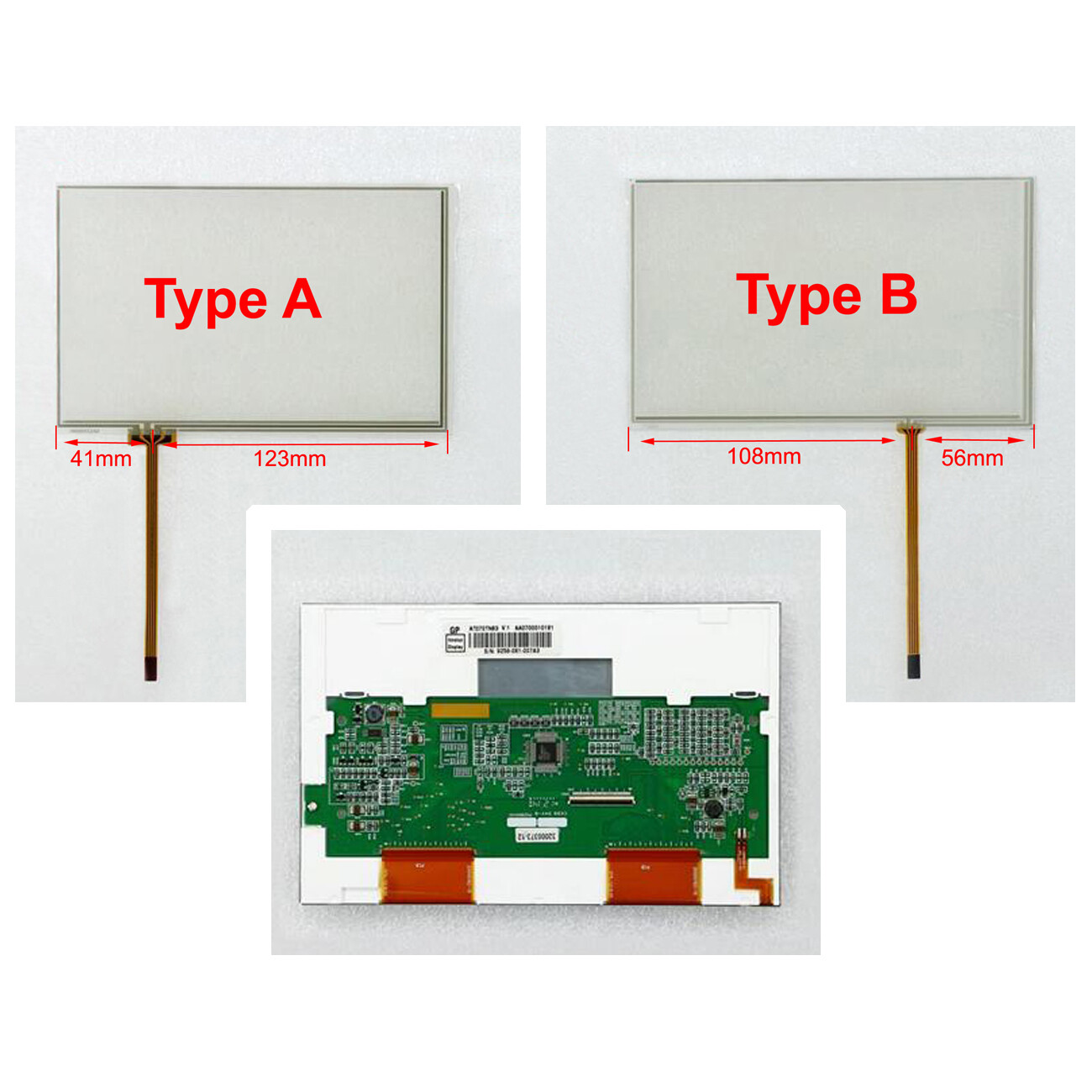 Fit for AT070TN83 V.1 ST-07101 XPAD7000S Touch Screen LCD Screen Display Panel