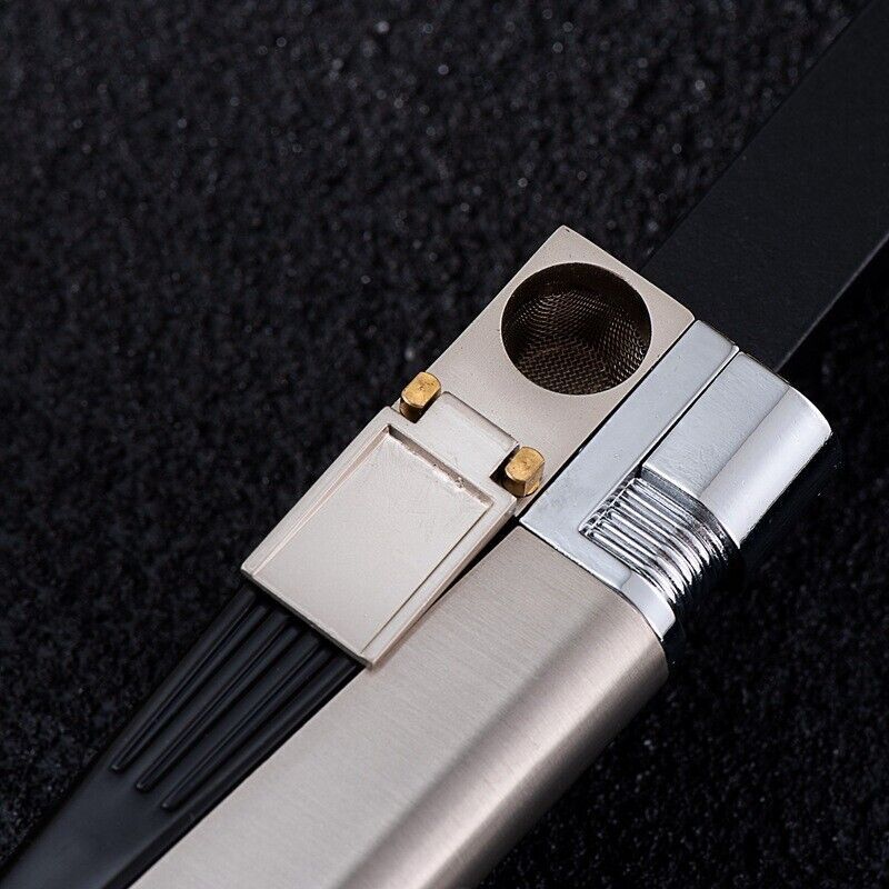 2PC Foldable Metal Lighter Pipe Portable Combination Smoking Lighter 2 in 1