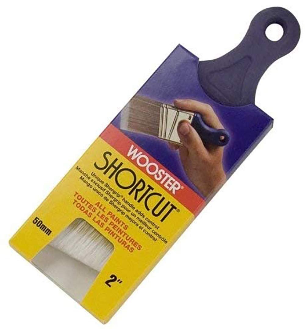 Wooster Brush Q3211-2 Shortcut Angle Sash Paintbrush 2-Inch 2 Inch White 5 Pack