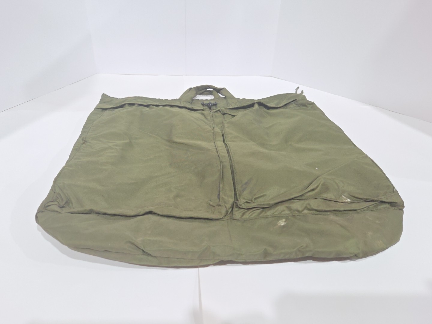 Vintage US Military Flyers Helmet Bag Tote Green Nylon Air Force 1980s - Various
