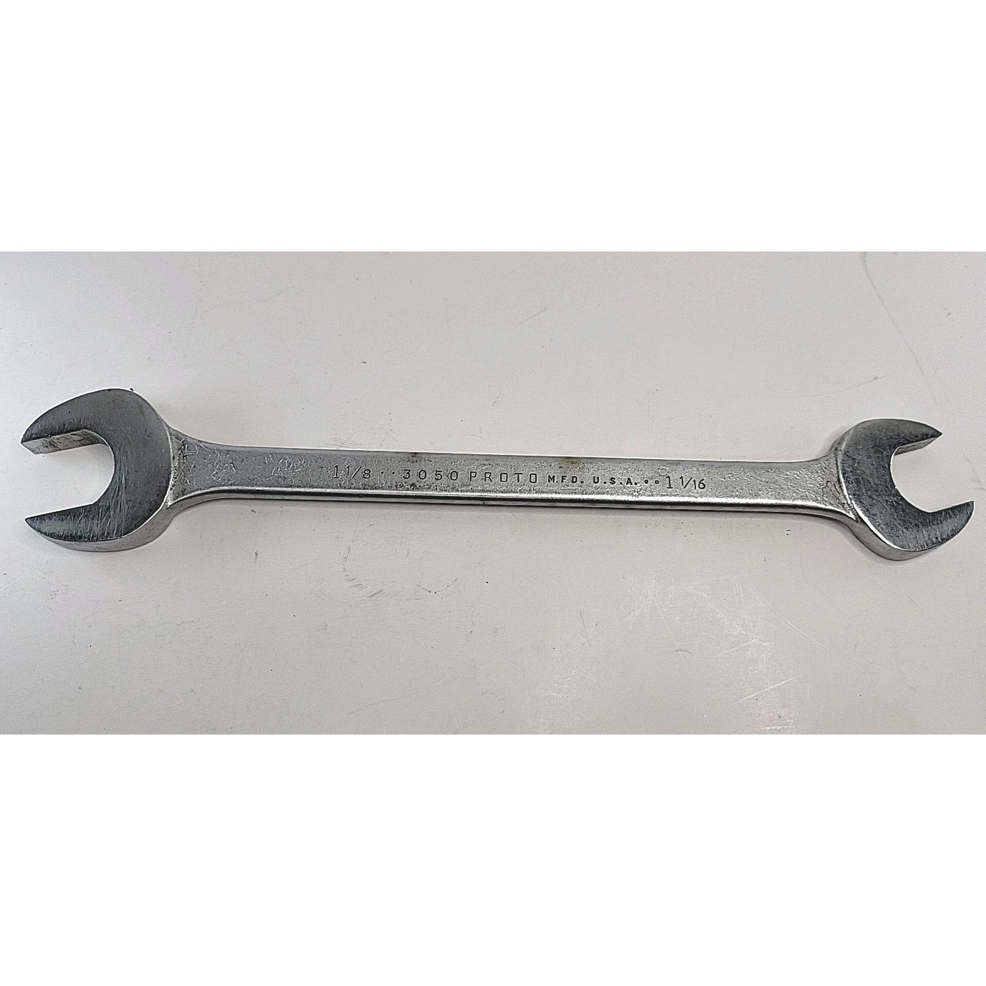 Proto Mfg USA 3050 1-1/8" x 1-1/16" Open End Mechanic Wrench Very Nice