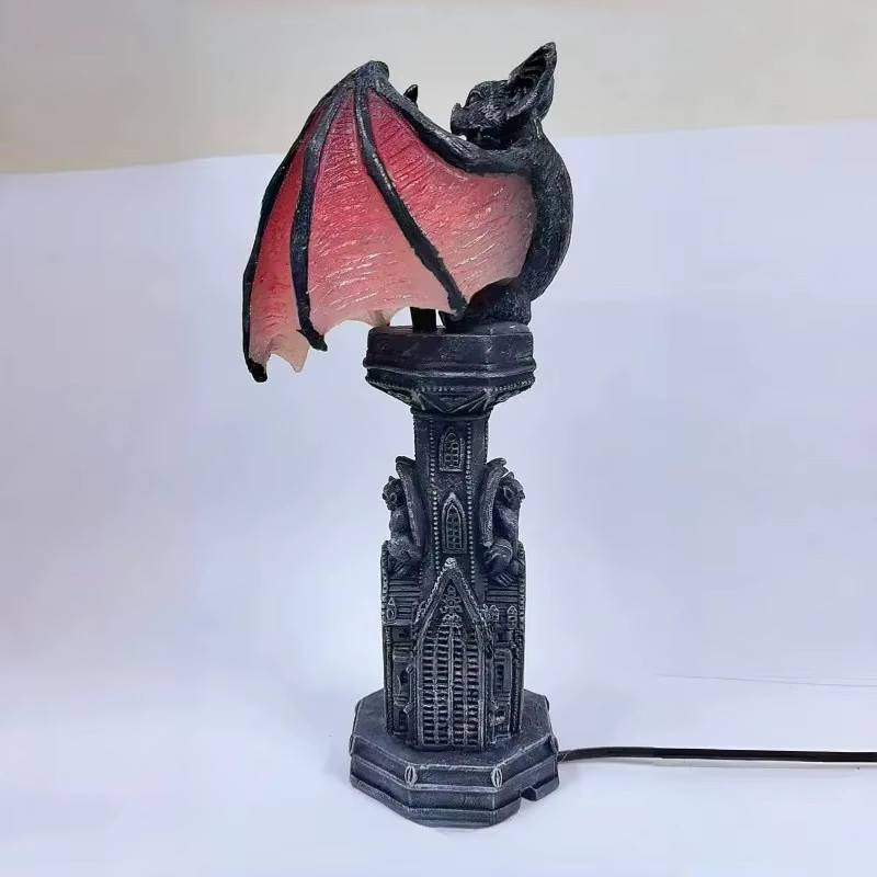 Shadow Wing Bat Lamp US Plug Table Light For Halloween 21CM