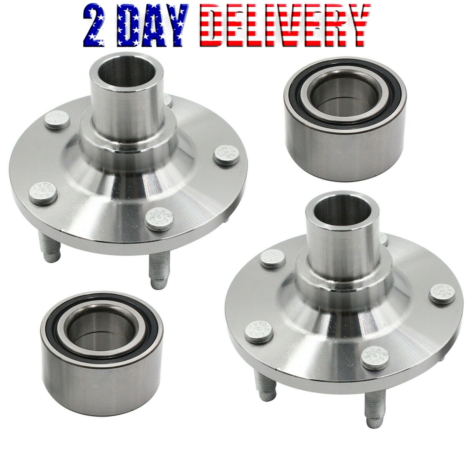 2x Rear Wheel Hub & Bearing For 01-12 Ford Escape 05-11 Mercury Mariner