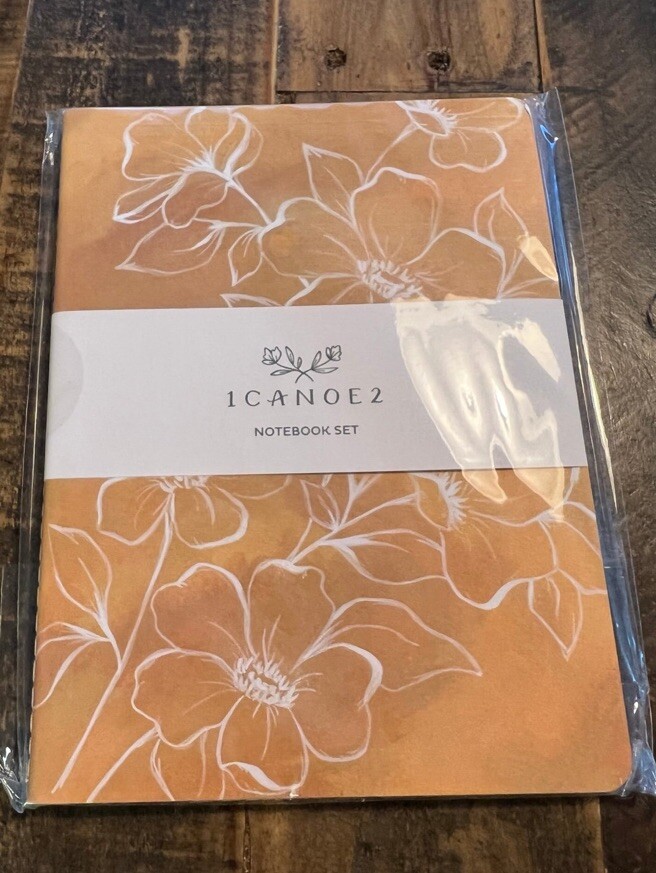 1 Canoe 2 Golden Poppy slim notebooks set of two new