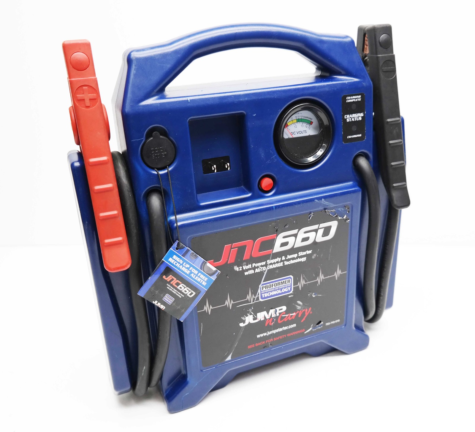 Clore Automotive JNC660 Jump N Carry 1700 Peak Amp 12 Volt Jump Starter READ