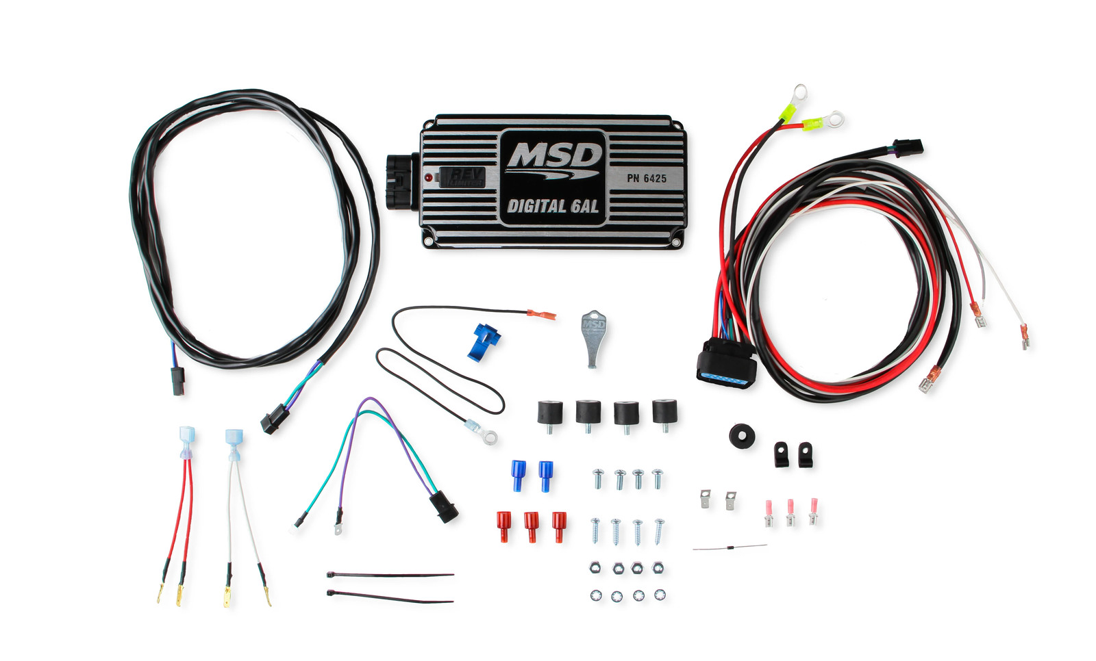 MSD 64253 Ignition Box Digital 6AL with Adjustable Rev Limiter Black