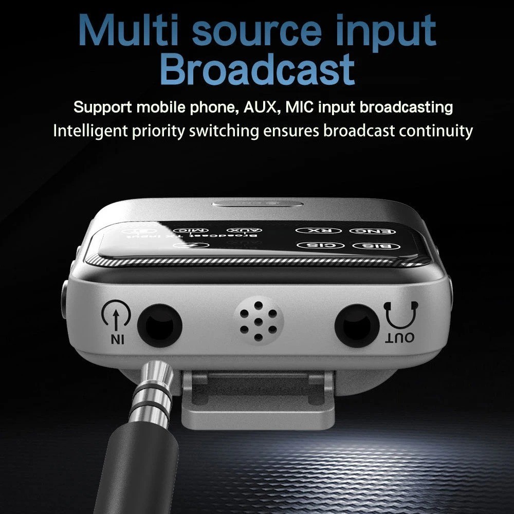 Tebe AAC Bluetooth 5.4 Audio Receiver ENC Wireless Broadcast Transmitter