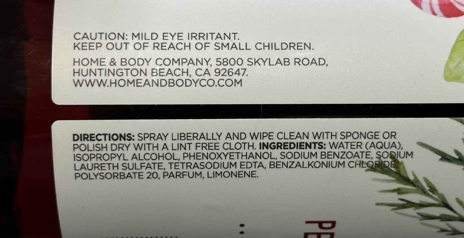 (2-Pack) THE WELL-KEPT COMPANY Kitchen Cleaner Odor Refresher PEPPERMINT WREATH