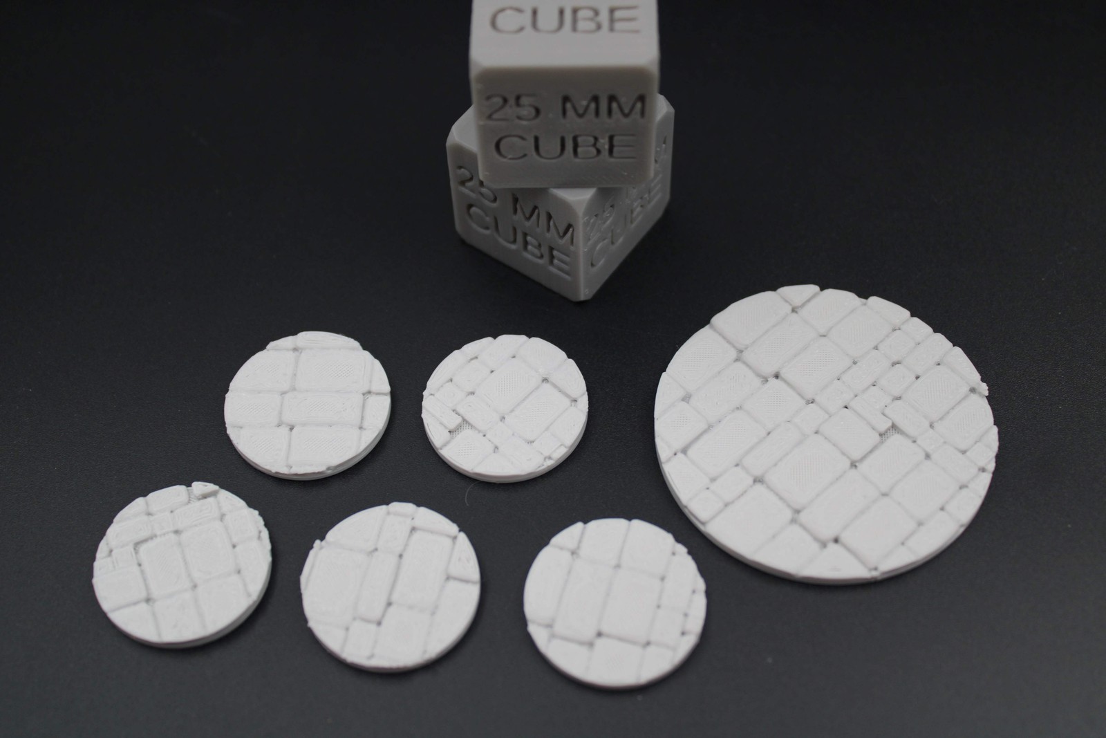 Miniature Bases Stone Brick 25mm 50mm Set Miniature Dnd RPG wargame skirmish