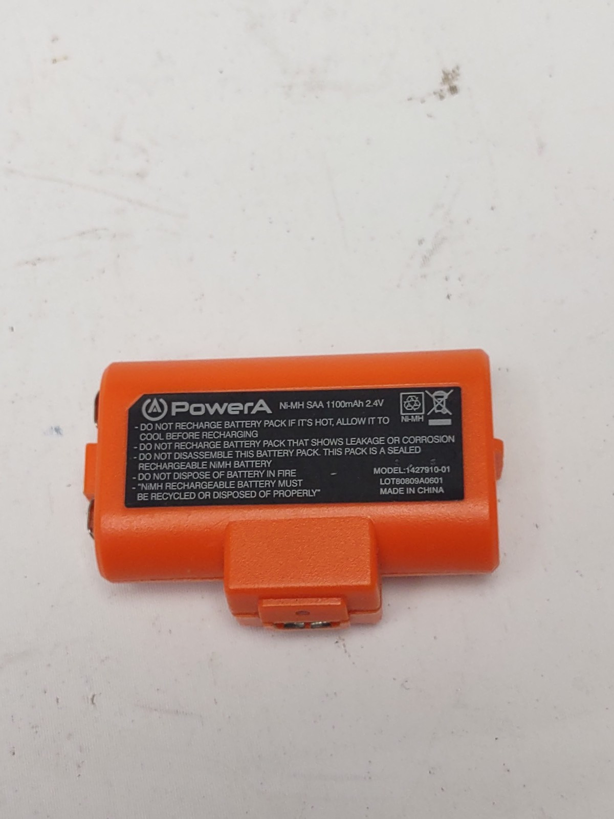 PowerA Rechargable Battery Model 1427910-01 Xbox One Series S/X Orange 2.4V