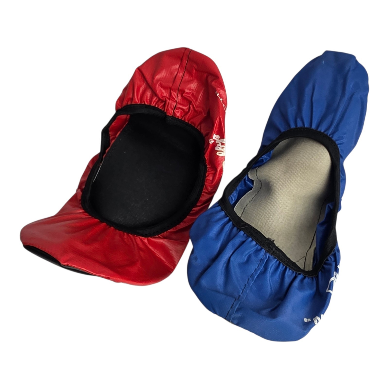 Robby's No Wet Foot Bowling Shoe Covers Size Large 1 Red 1 Blue EUC