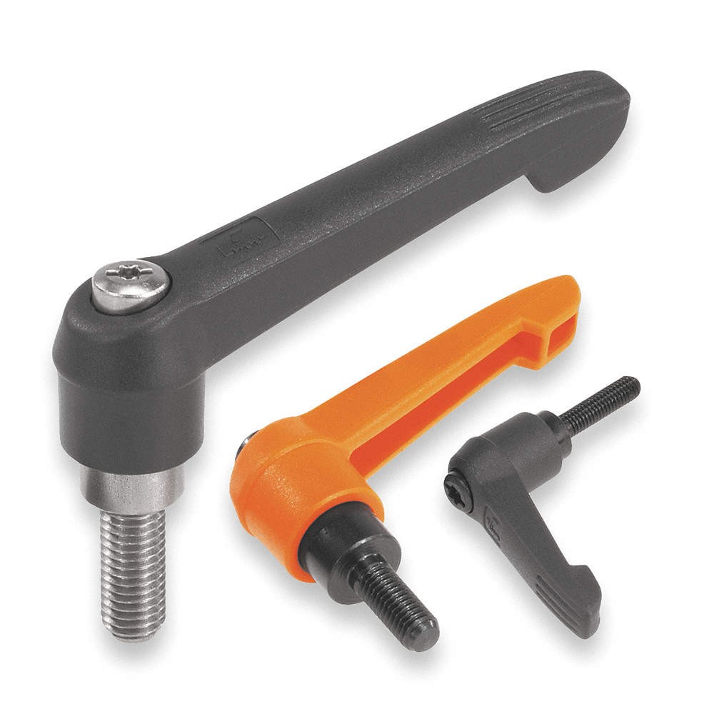 KIPP K0270.2A41X40 Adjustable Handle,3/8"-16,Plastic 3GHX3