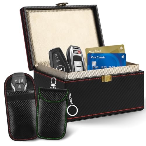 Faraday Box for Car Keys with 2 Faraday Bags, Signal Blocking | Faraday