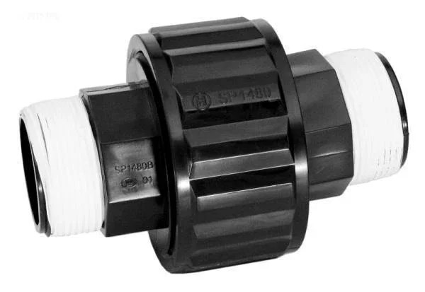 Hayward Self aligning union, 1.5" MPT, black