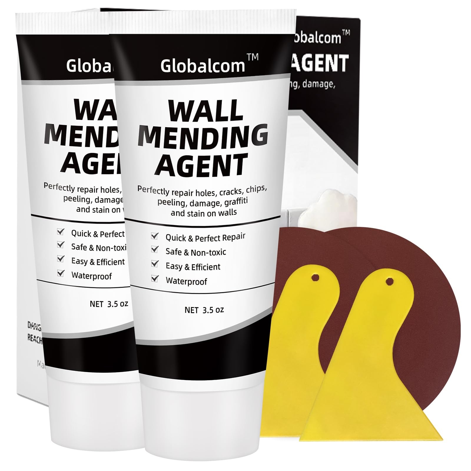 Drywall Repair Kit Spackle Wall Putty for Filling white