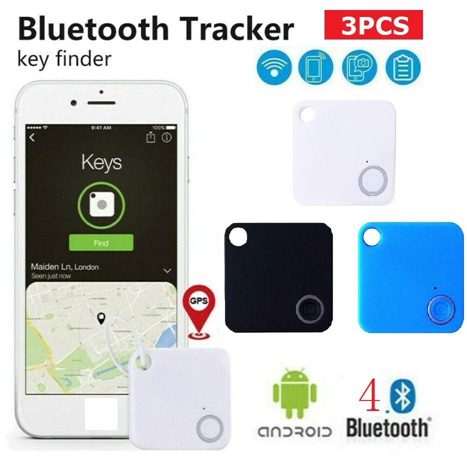 3Pack Tile GPS Tracker Wireless Bluetooth Anti-Lost Wallet Key Pet Phone Finder