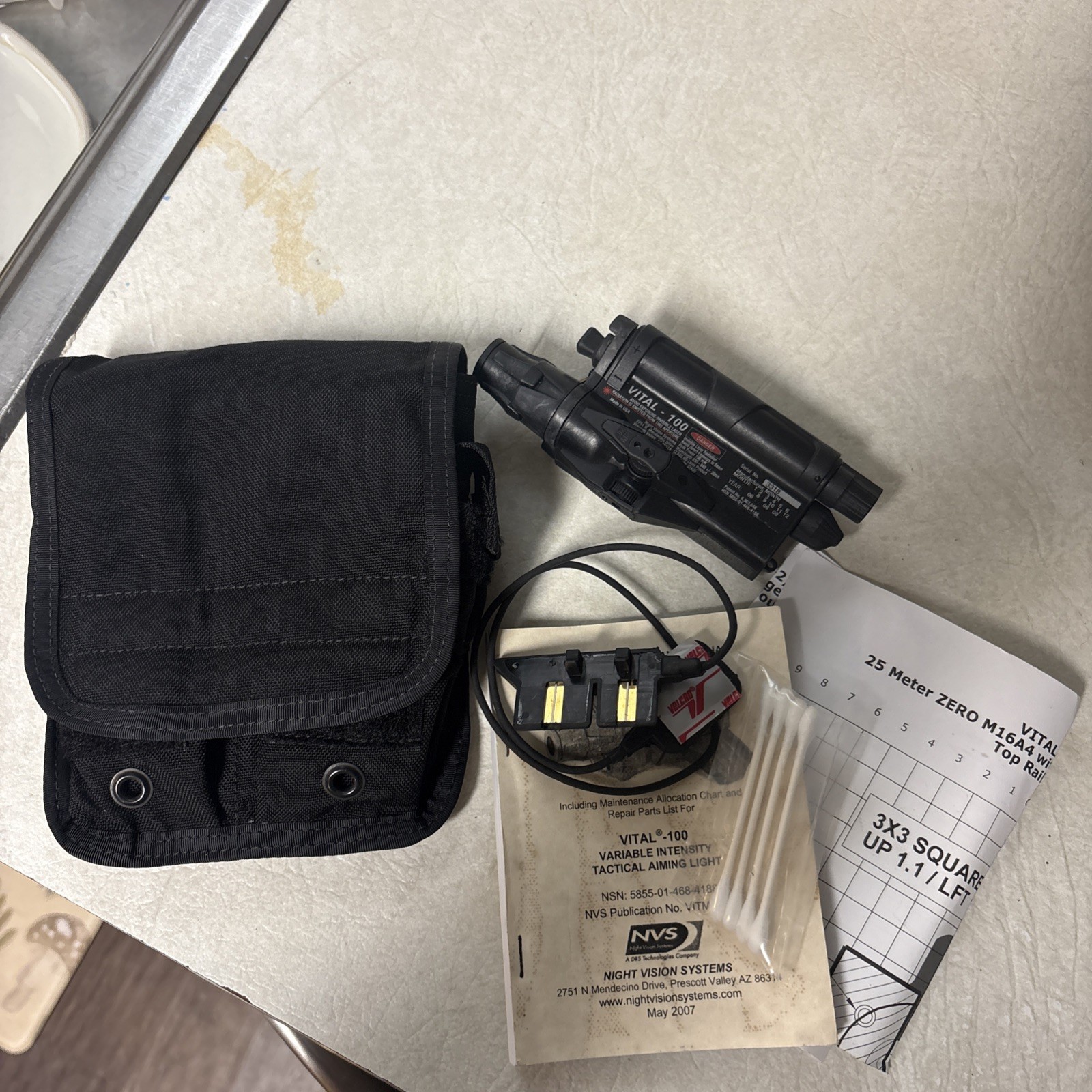 Vital-100 IR LASER  Insight NVEC ARMS Mount IR GWOT Full Power Full Kit