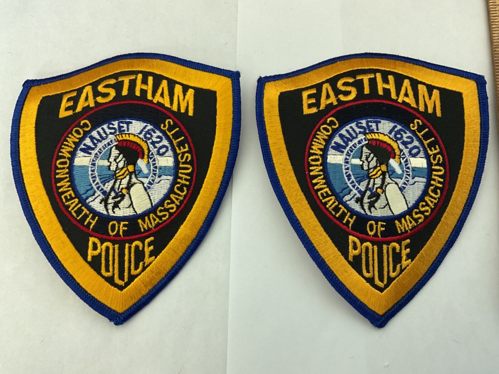 Eastham Police Massachusetts collectable patch set new full size