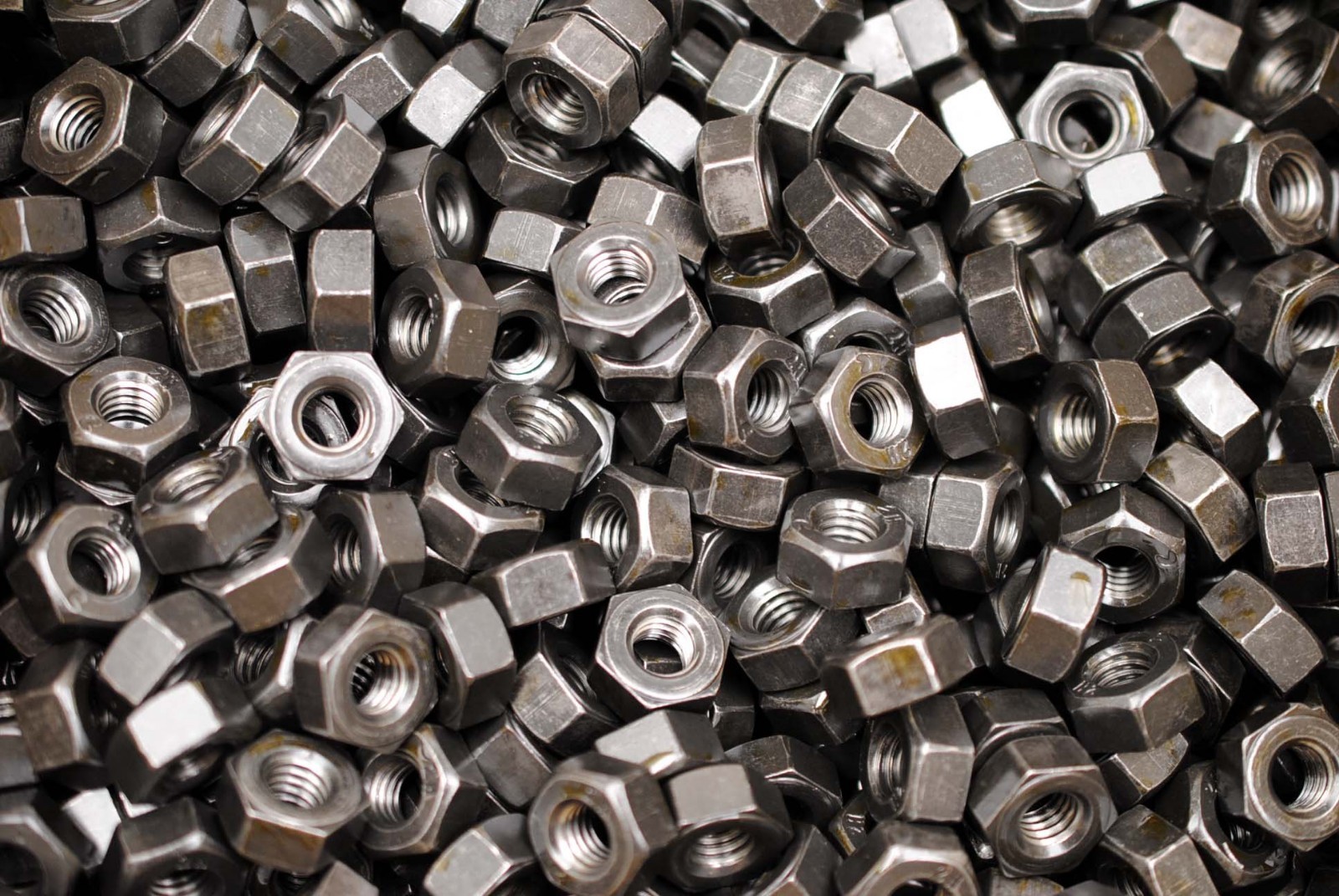 (200) Structural 2H Heavy Hex Nuts 3/8-16 Coarse Thread Plain ASTM A194