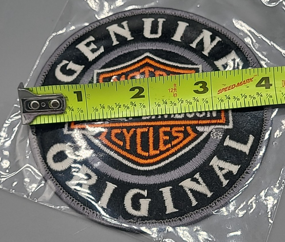 Harley Davidson Bar & Shield Genuine Original Emblem Patch 4 x 4