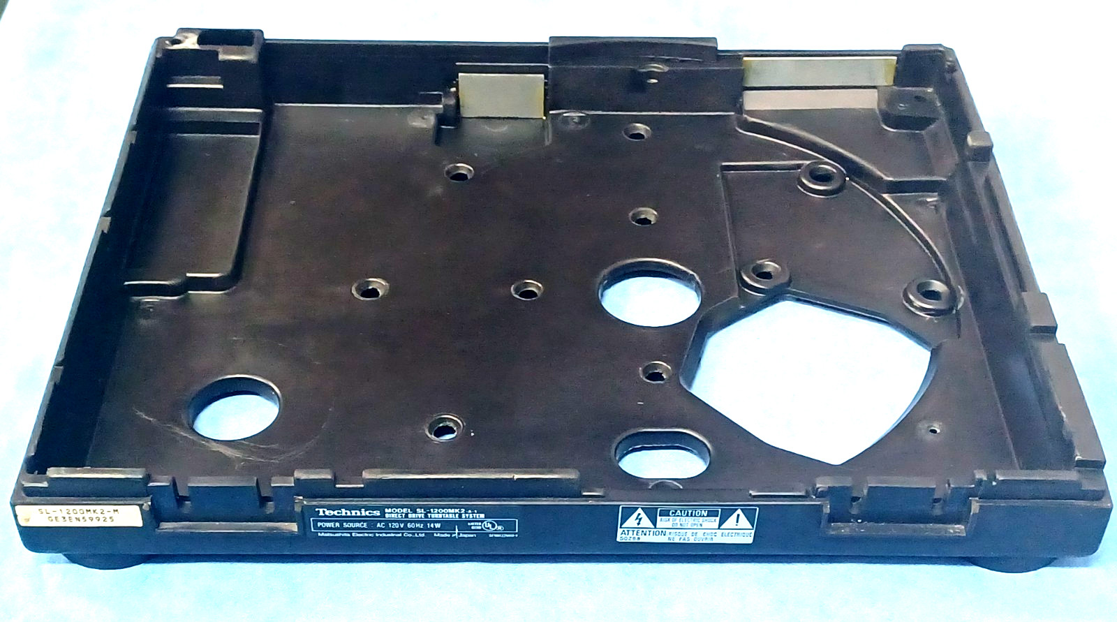 Technics SL1200 MK2 Quartz Direct Drive Turntable Rubber Base Bottom