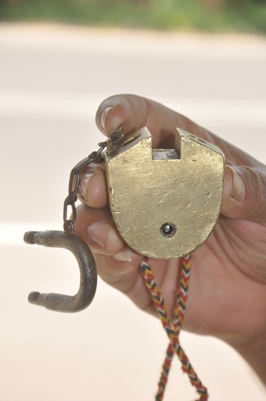 Vintage Brass Fine Quality Kishore 6 Levers Handcrafted Padlock