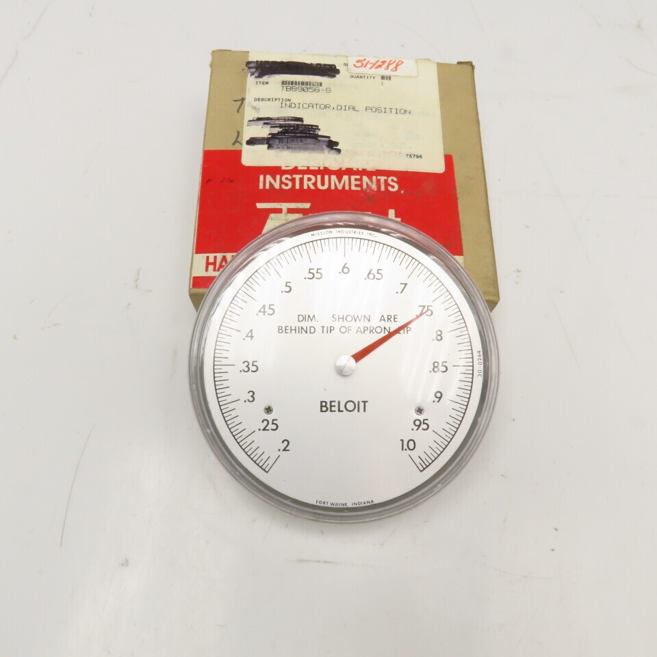 Beloit Mission 30-0264 Handwheel Analog Position Indicator Dial 5"
