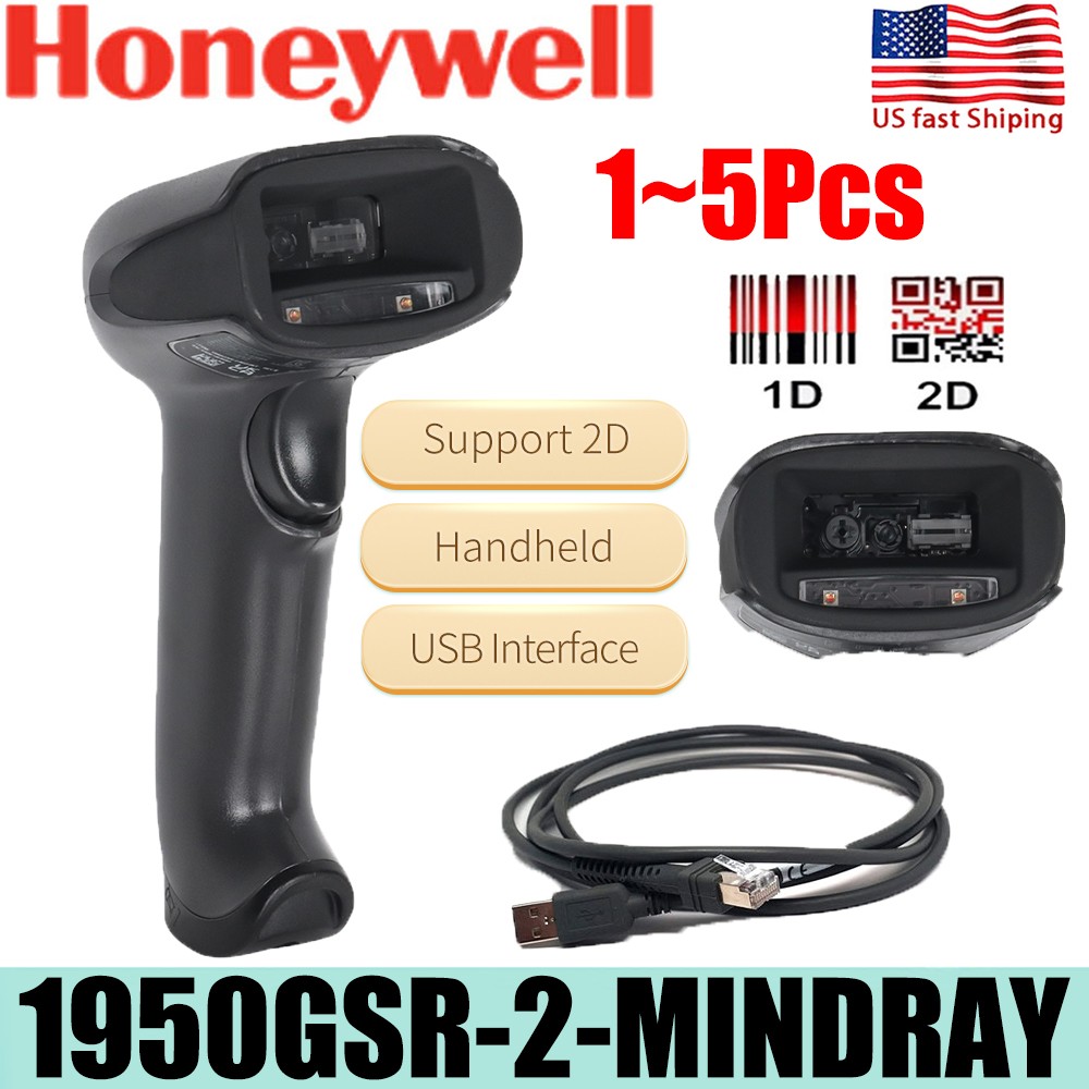 Honeywell Scanner 1950GSR-2-Mindray Xenon 2D PDF USB Barcode Scanner Reader Lot