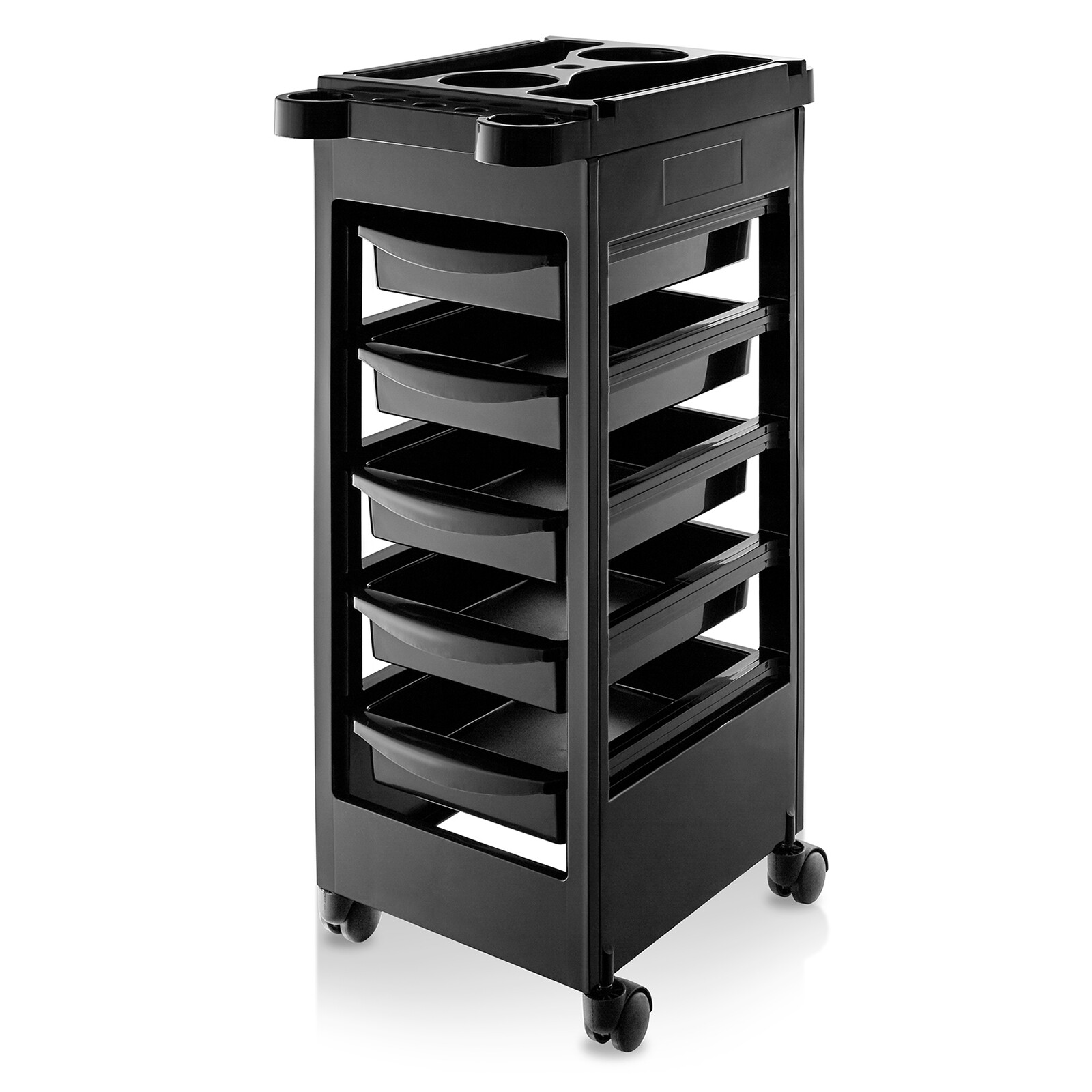Mobile Locking Utility Trolley Cart with Drawers for Salon