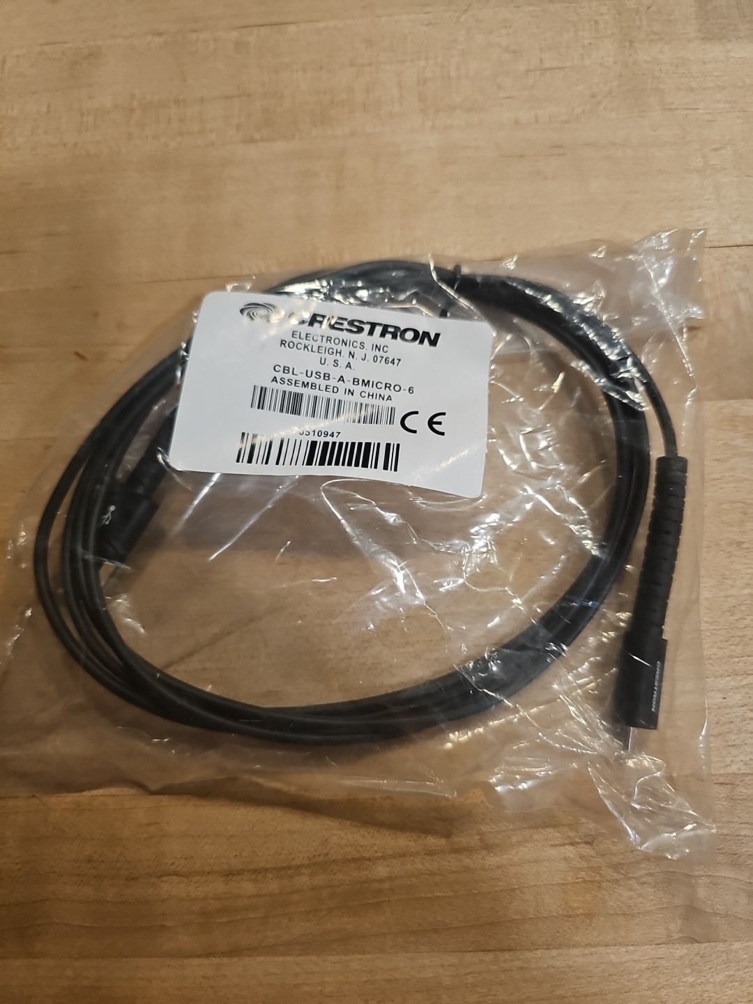 NEW Crestron CBL-USB-A-BMICRO-6 USB Cable Type A Male to Micro-B Male 6ft (BN84)