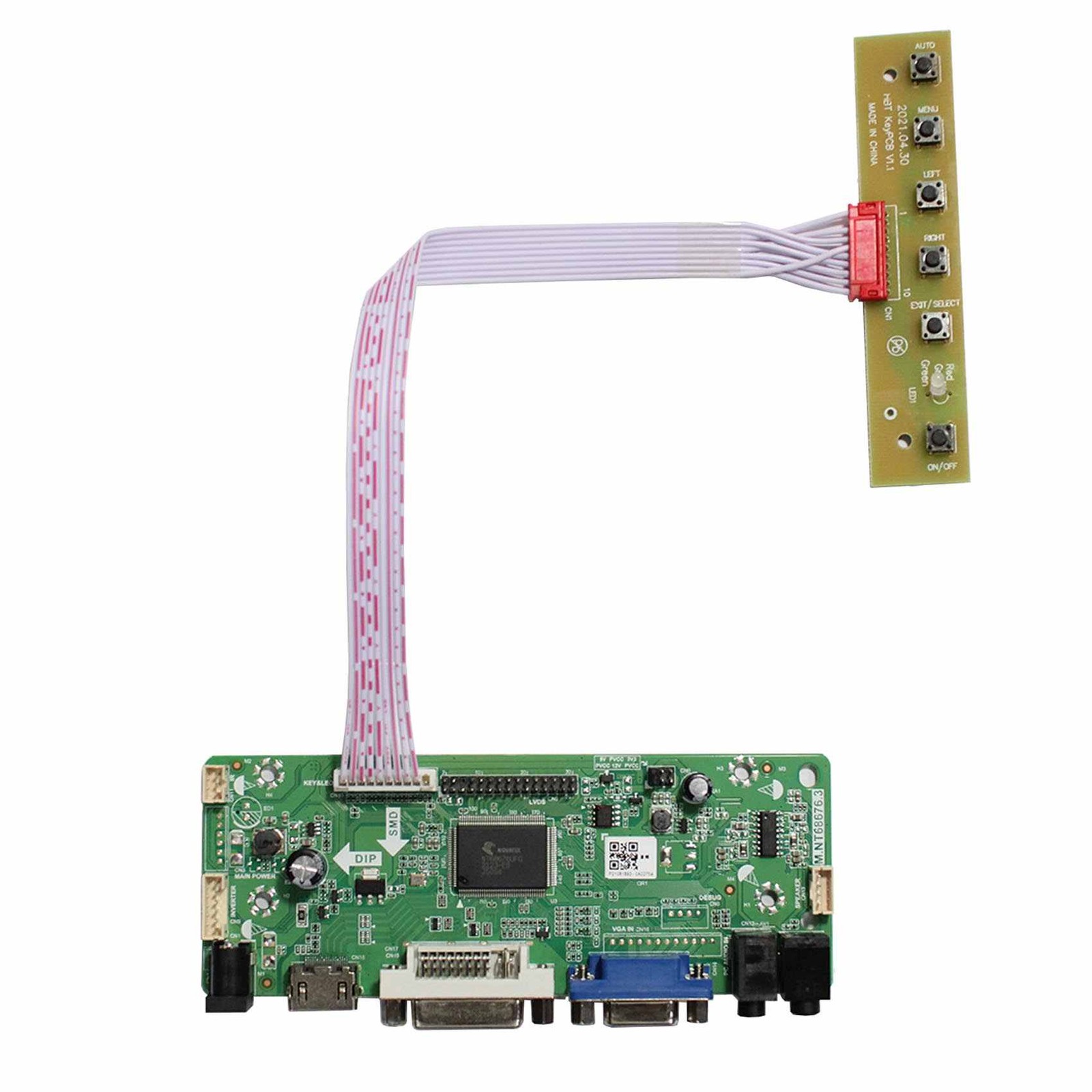 HD DVI VGA Board For 17in 1280x1024 M170ETN01.1 WYD170SKD  M170QGB N30 CD170A54