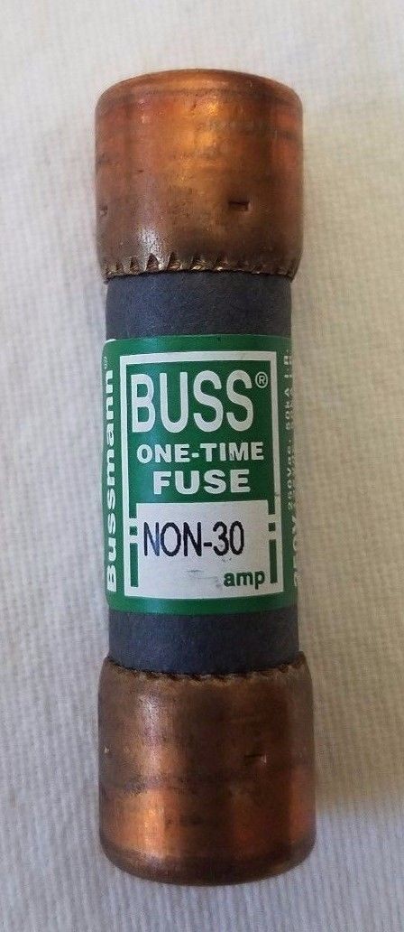 BUSSMANN NON-30 - 30A 1-Time Blade Fuse Non-Current Limiting Class H 250V - 1EA
