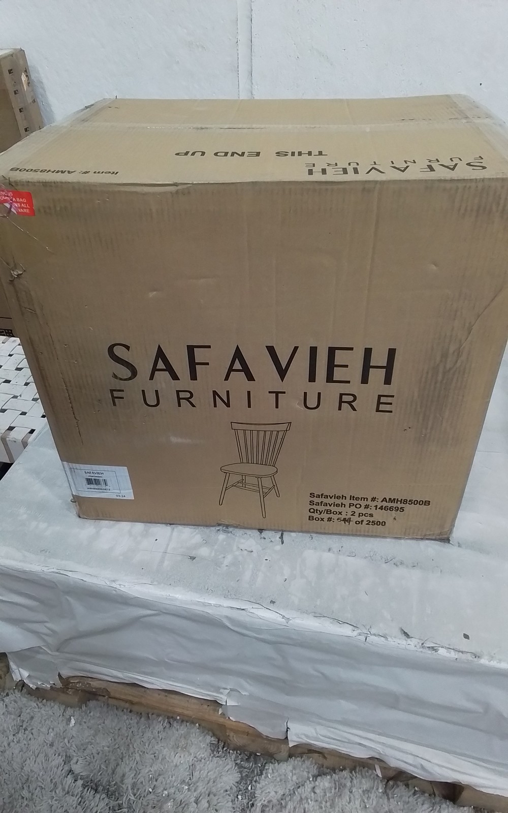 Safavieh PARKER SPINDEL SIDE CHAIR, Reduced Price 2172762689 AMH8500B